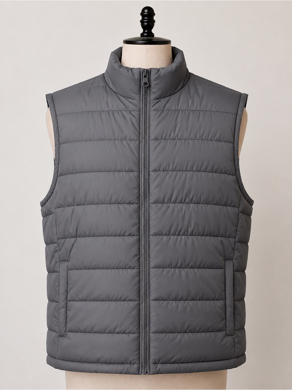 tek gear Gray Quilted Puffer Vest